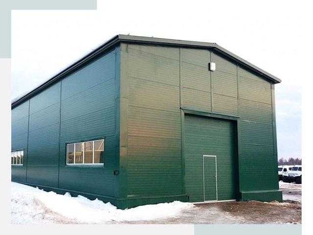 Двускатные ангары в Ростове-на-Доне