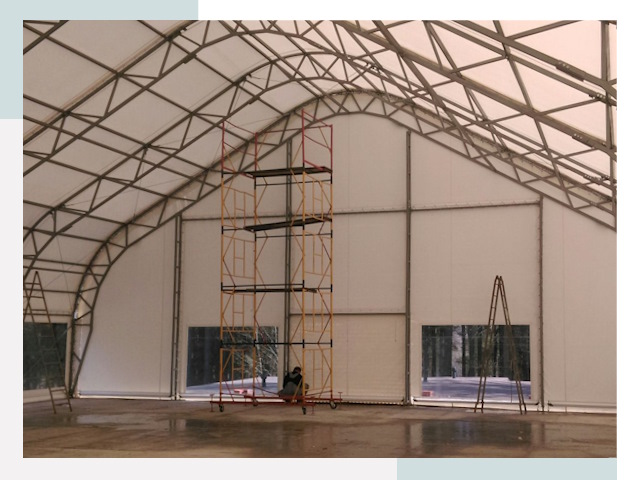 Шатровые ангары в Ростове-на-Доне