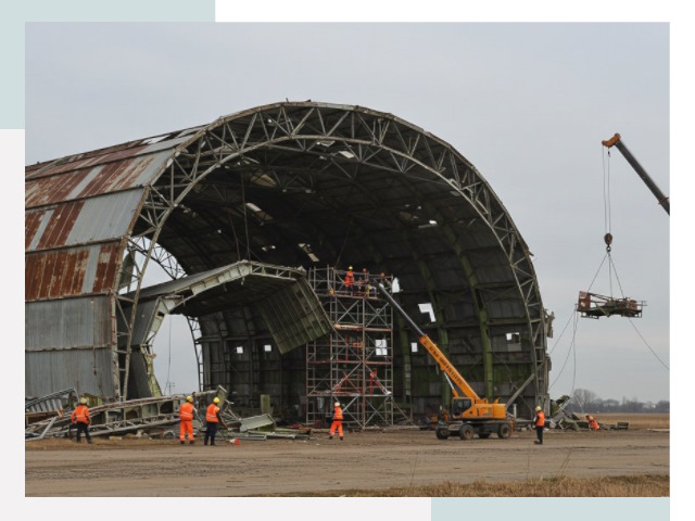 Демонтаж ангаров в Ростове-на-Доне